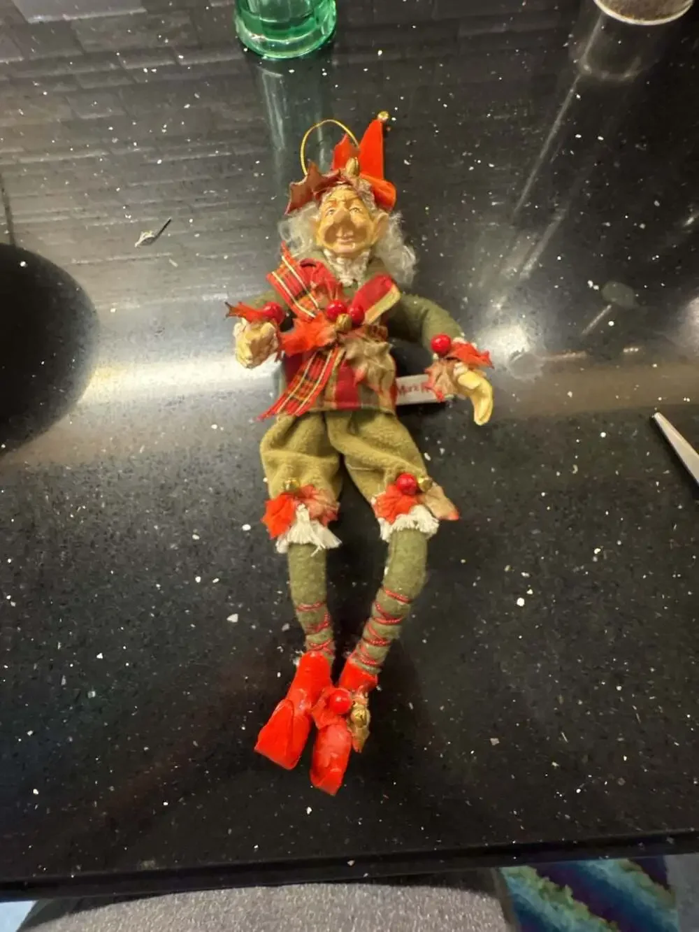 Mark Roberts Elf Doll Fall Autumn Leaves Jester Figurine
